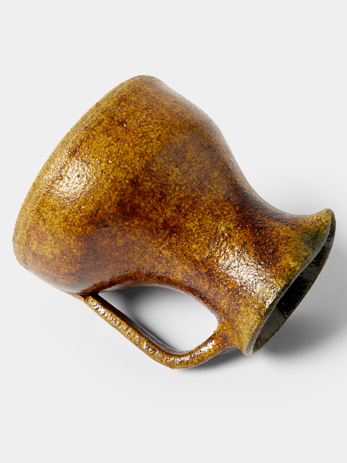 Antique and Vintage - Mid-Century Accolay Ceramic Jug - Brown - ABASK