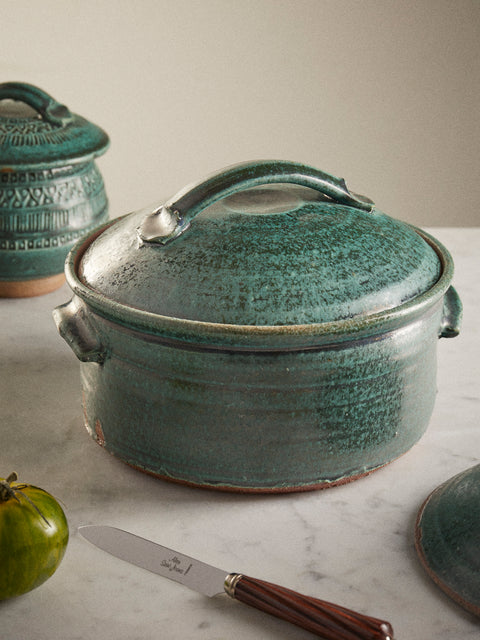 Matthew Foster - Ceramic Medium Casserole Dish - Green - ABASK