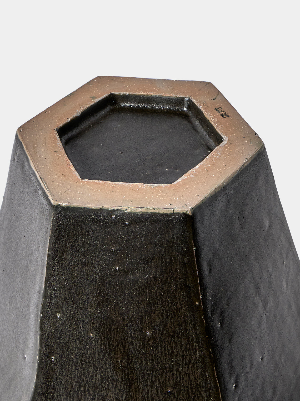 Lee Song-am - Black Clay Vase (13.5in/34cm) - Black - ABASK