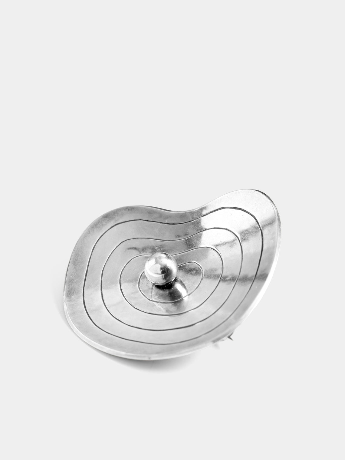 Mahnaz Collection - Women's Vintage 1947 Sigurd Persson Swedish Early Sterling Silver Brooch - Silver - ABASK