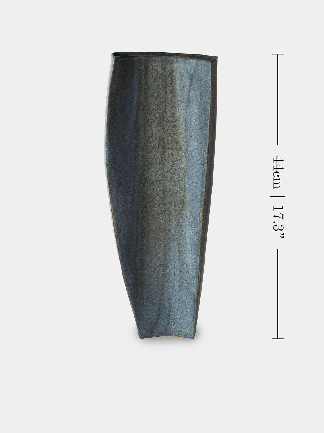 Linda Ouhbi - 17/2025 Hand-Built Stoneware Vase (17.5in/44cm) - Blue - ABASK