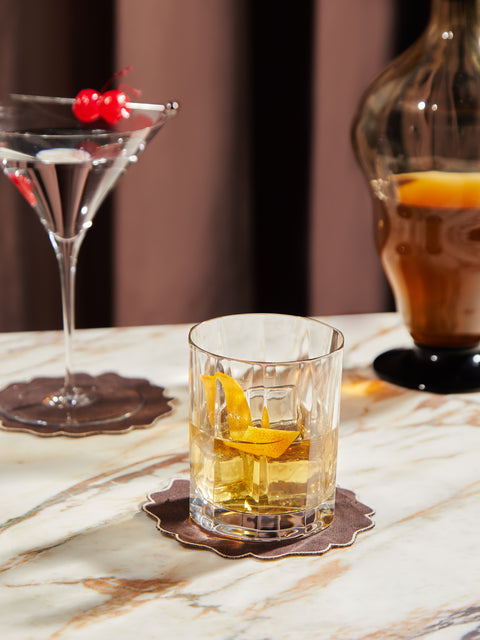 Los Encajeros - Valver Embroidered Linen Coasters (Set of 6) -  - ABASK