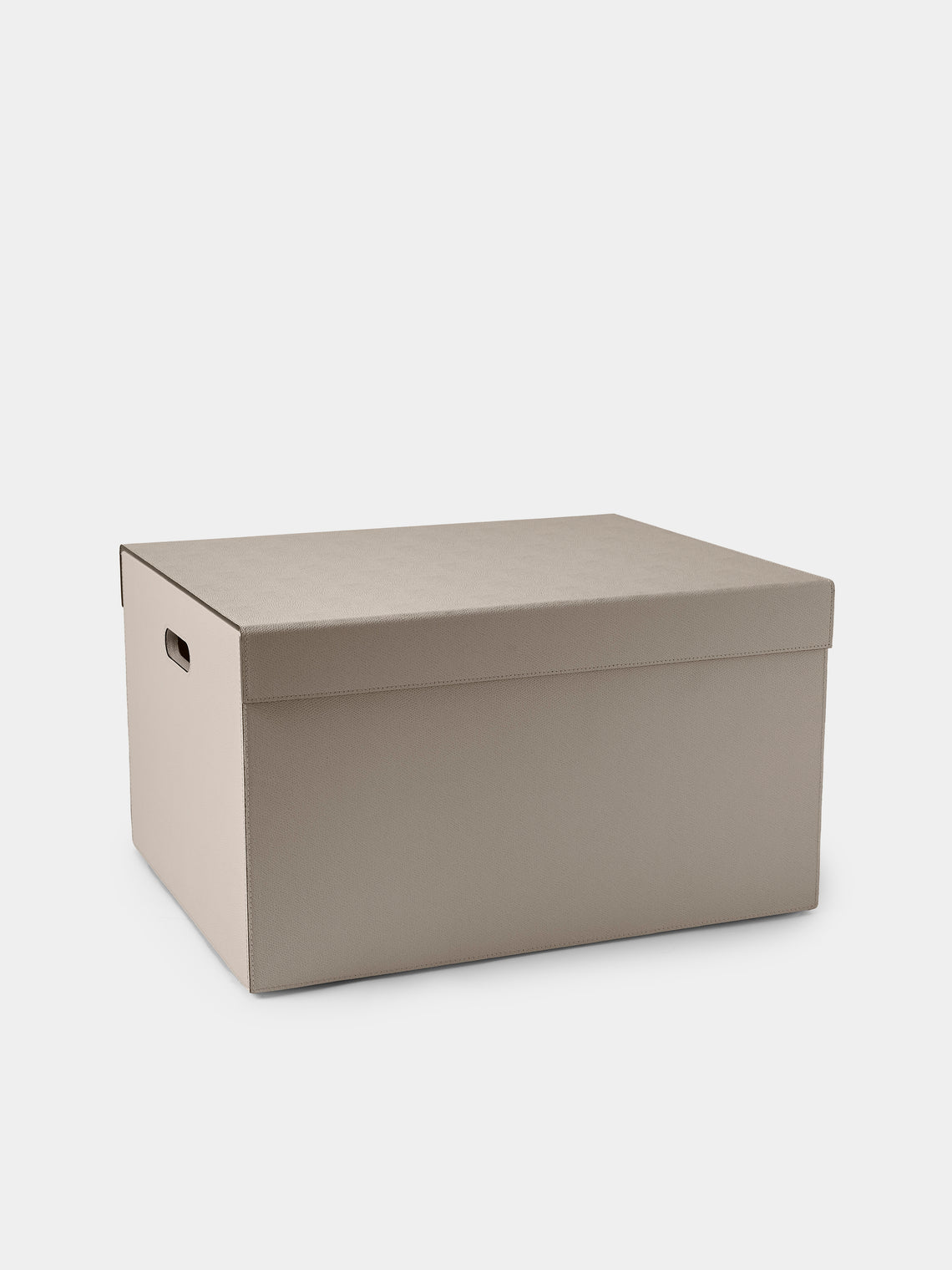 Giobagnara - Parma Leather Large Closet Box - Cream - ABASK