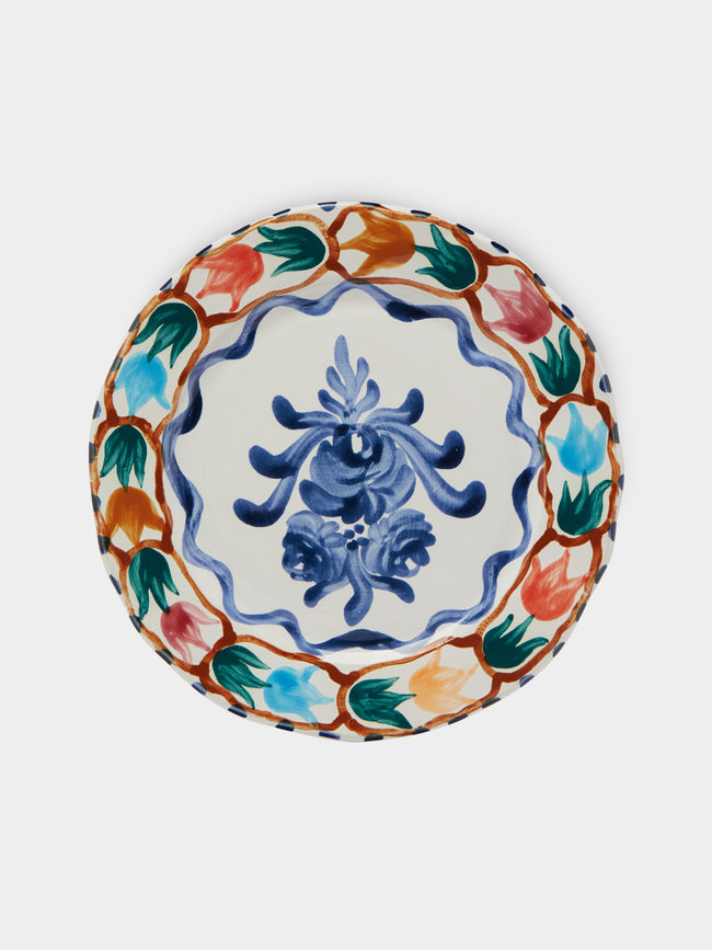 Zsuzsanna Nyul - Hand-Painted Ceramic Dinner Plate -  - ABASK - 