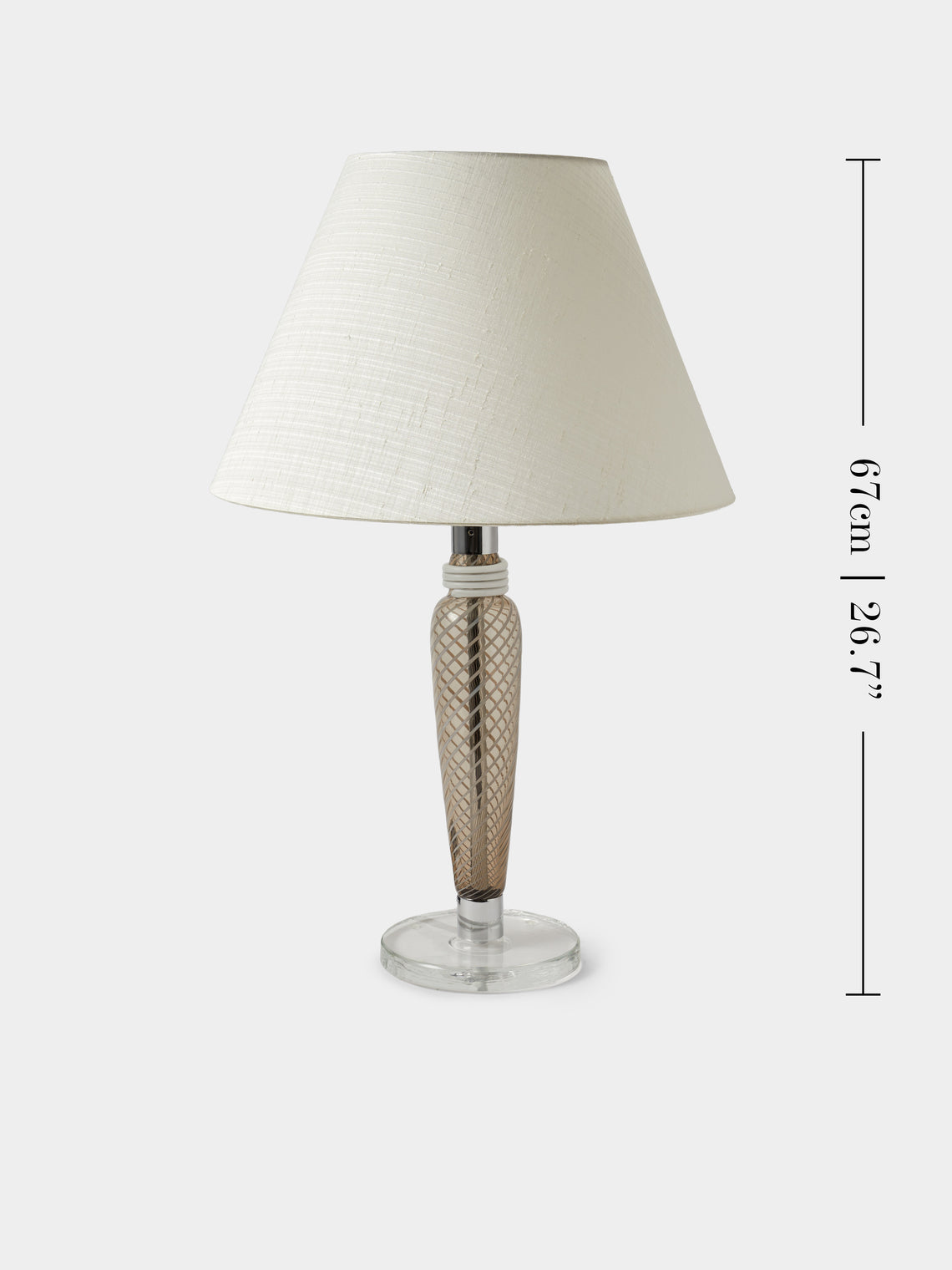 Carlo Moretti - Bricola Hand-Blown Murano Glass Table Lamp - Clear - ABASK