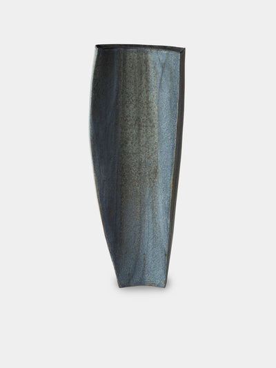 Linda Ouhbi - 17/2025 Hand-Built Stoneware Vase (17.5in/44cm) - Blue - ABASK - 