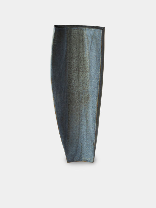 Linda Ouhbi - 17/2025 Hand-Built Stoneware Vase (17.5in/44cm) - Blue - ABASK - 