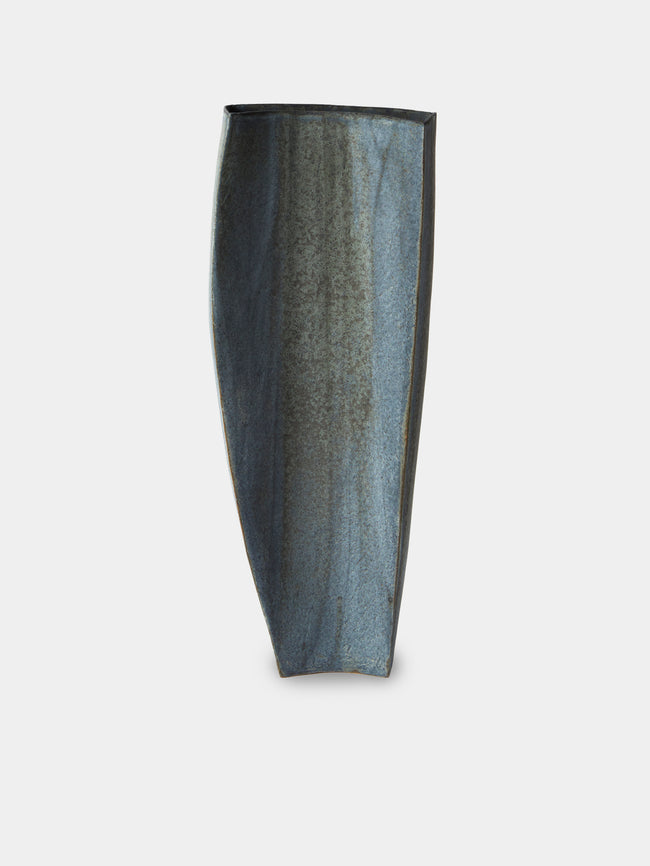 Linda Ouhbi - 17/2025 Hand-Built Stoneware Vase (17.5in/44cm) - Blue - ABASK - 