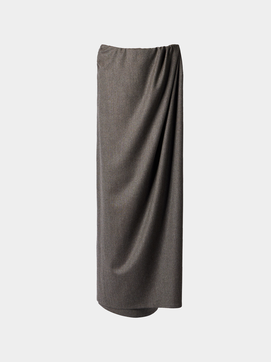 Dusan - Wool Long Sarong Skirt | Size: M - Dark Green - ABASK - 