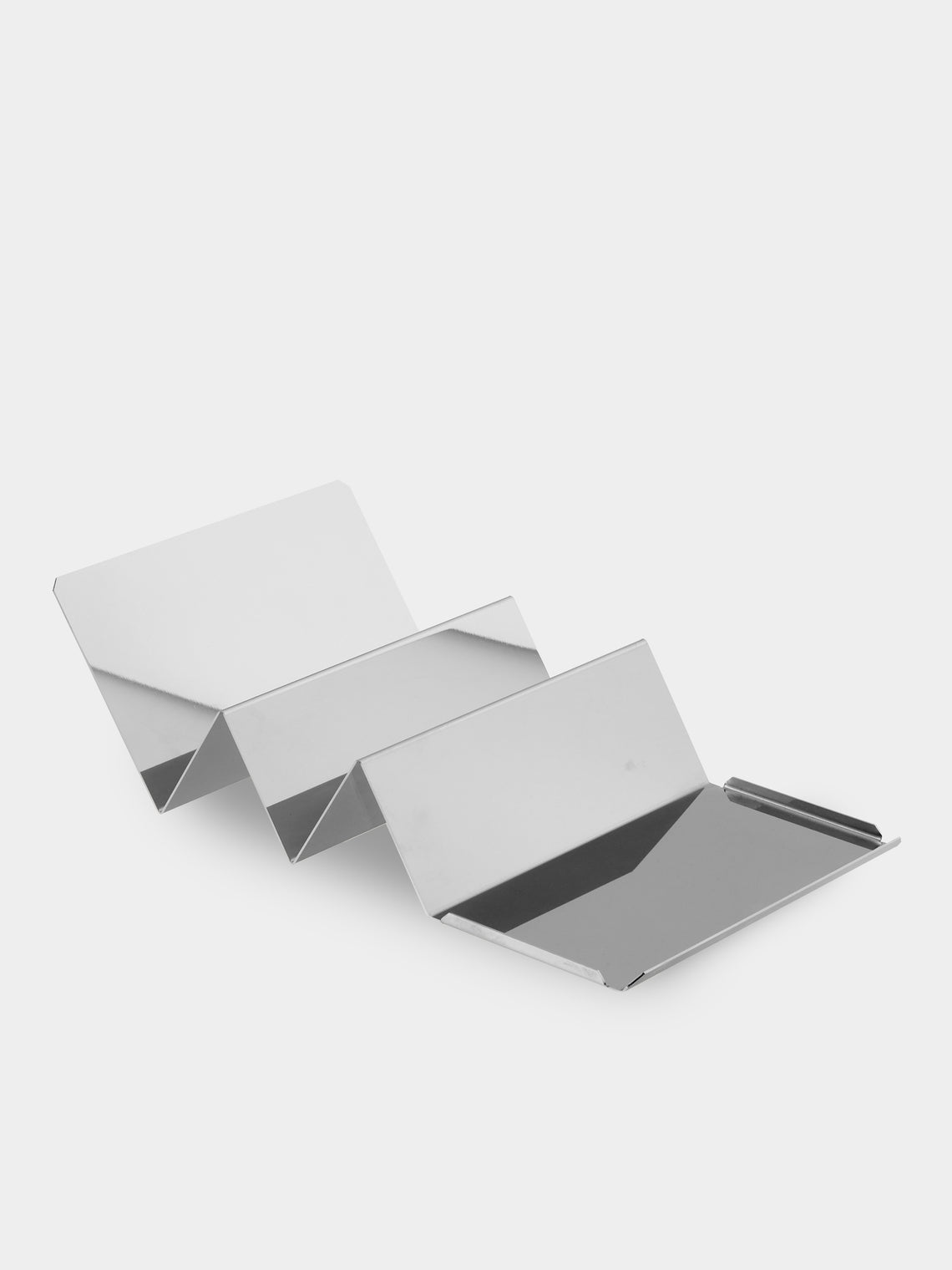 AnObjct - Wall Street Stainless Steel Pencil Tray (10in/26cm) - Silver - ABASK - 