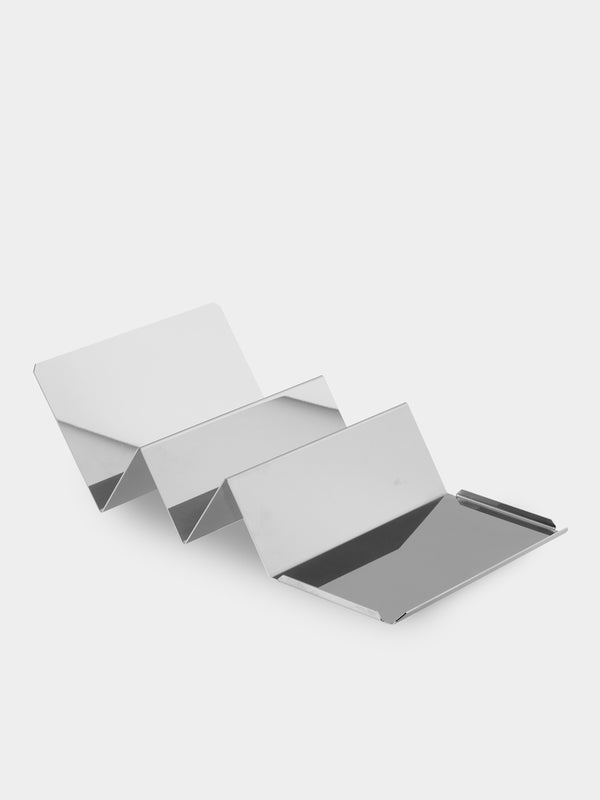 AnObjct - Wall Street Stainless Steel Pencil Tray (10in/26cm) - Silver - ABASK - 