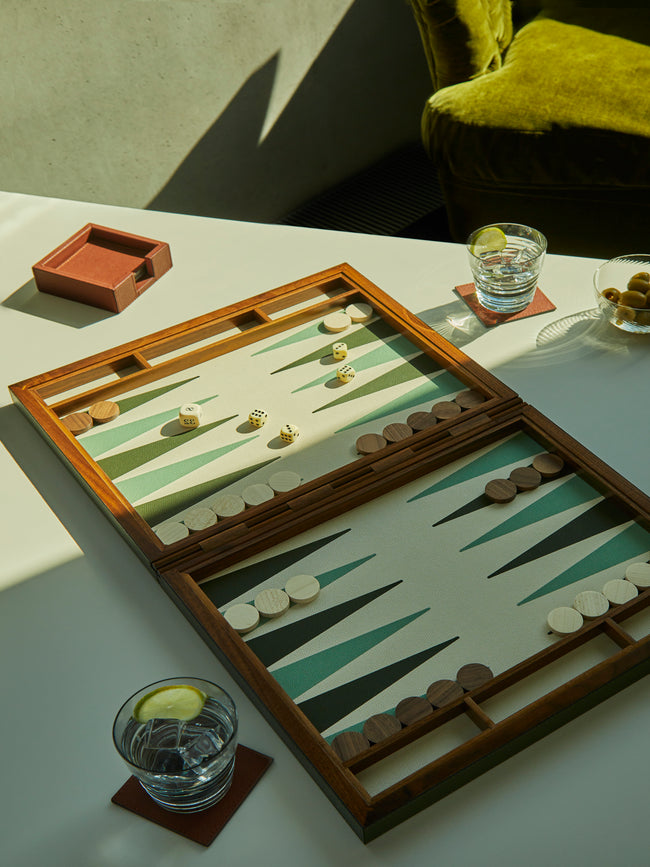Brown Leather Backgammon Set By Giobagnara ABASK US Brown leather backgammon set by giobagnara abask us