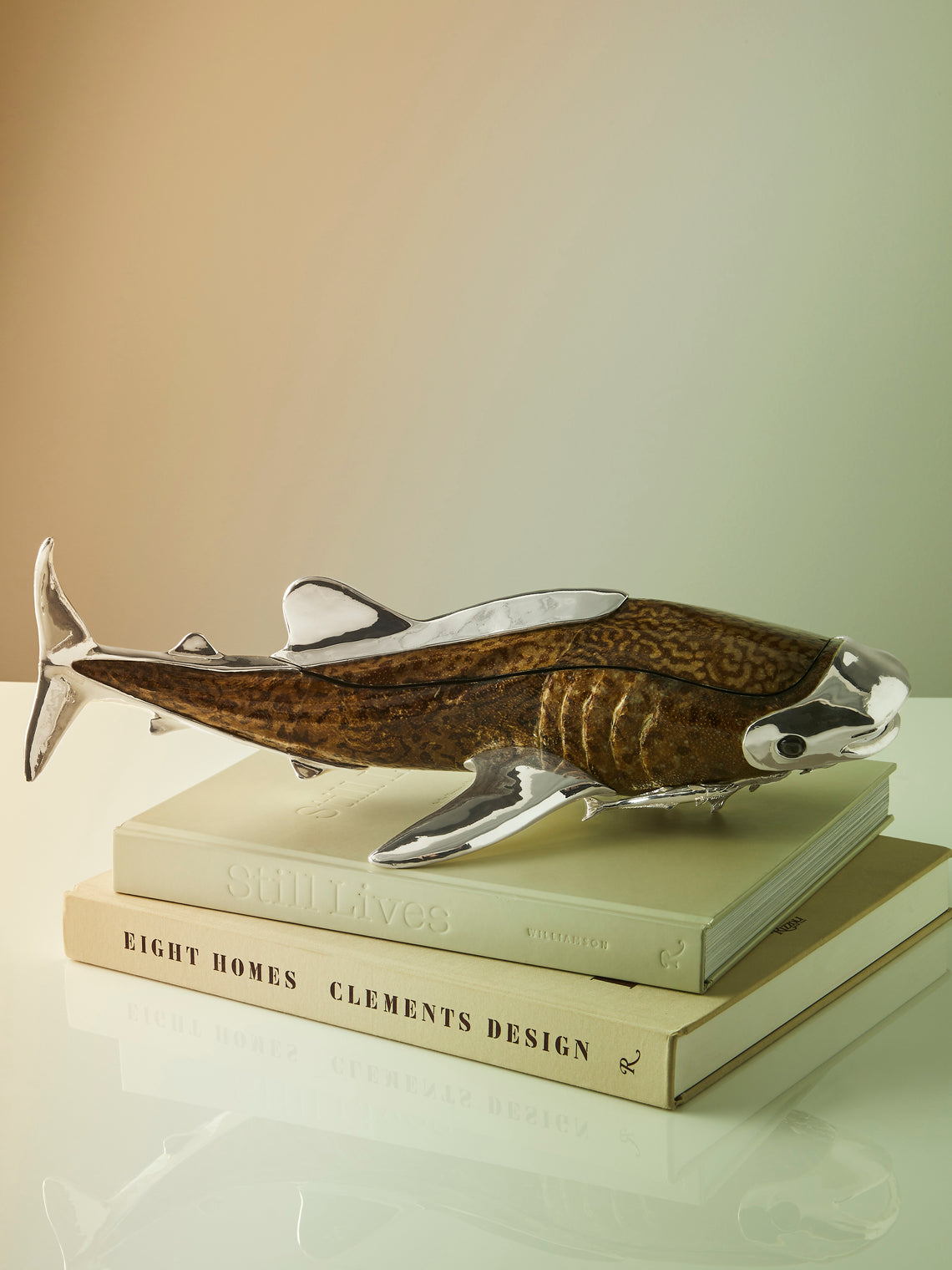 Objet Luxe - Whale Shark Silver-Plated Box - White - ABASK