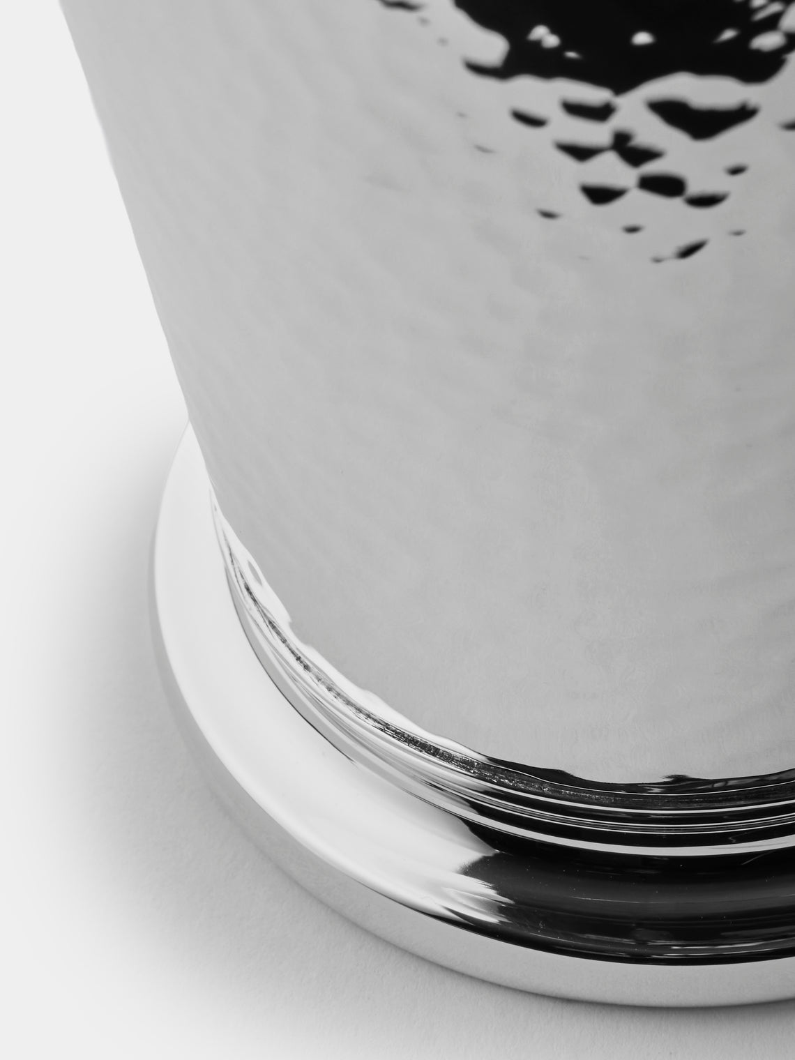 Pampaloni - Silver-Plated Hammered Large Cocktail Shaker - Silver - ABASK