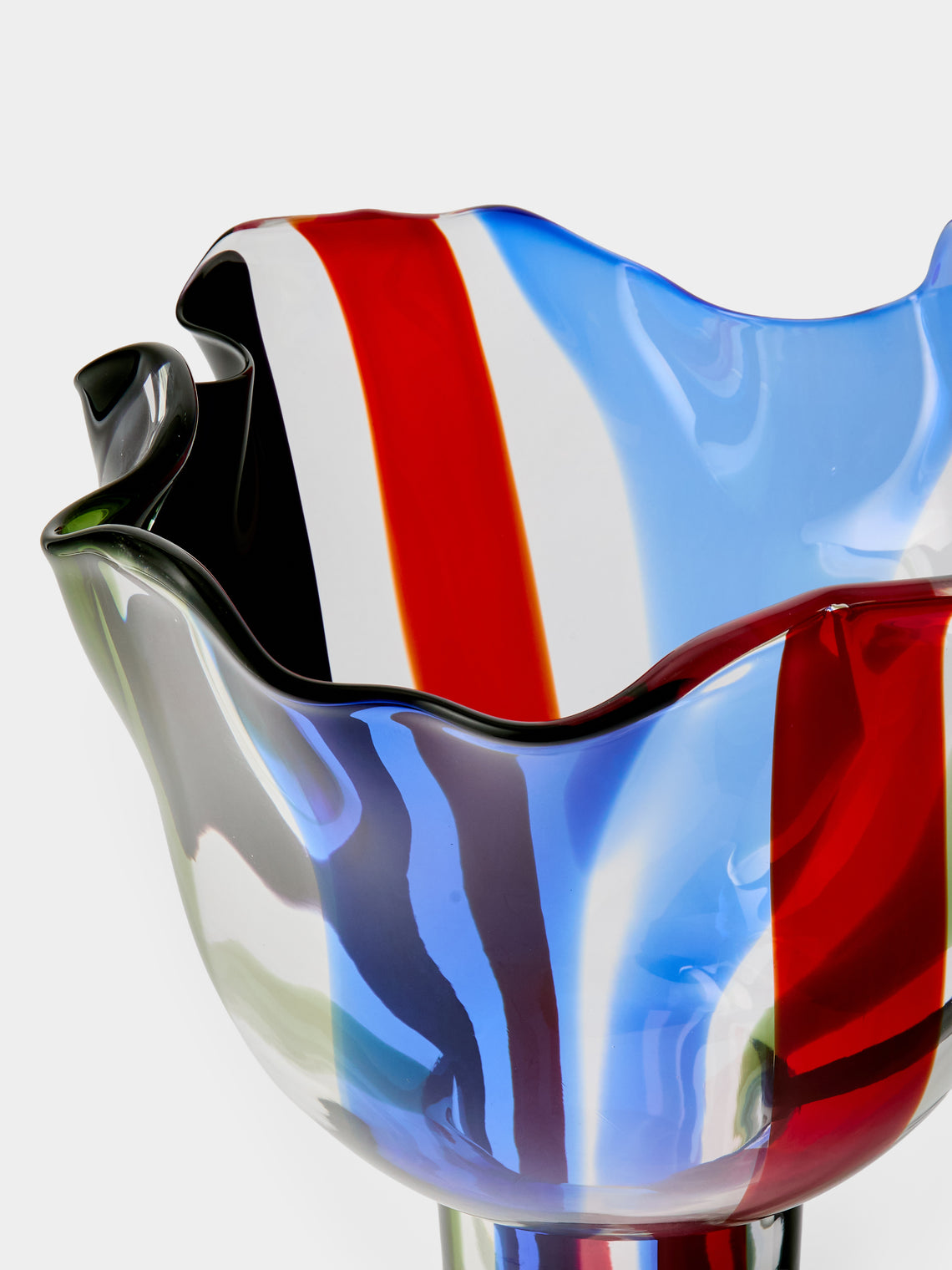 Venini - 1991 Timo Sarpaneva Kukinto Murano Glass Vase (18.5in/47cm) - Multiple - ABASK