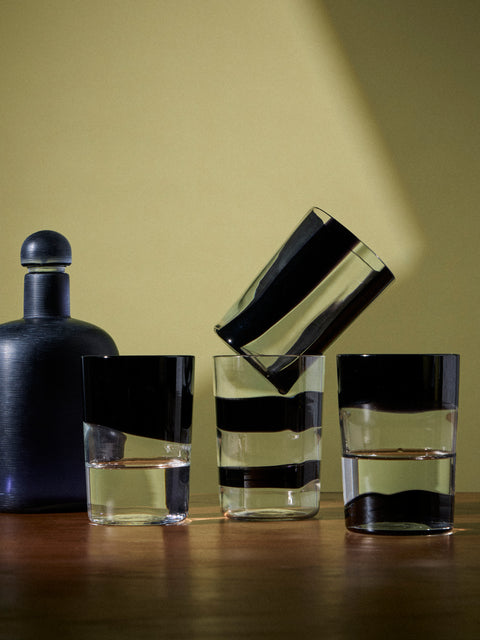 Venini - 2024 Peter Marino Hand-Blown Glass Tumblers (Set of 4) - Clear - ABASK