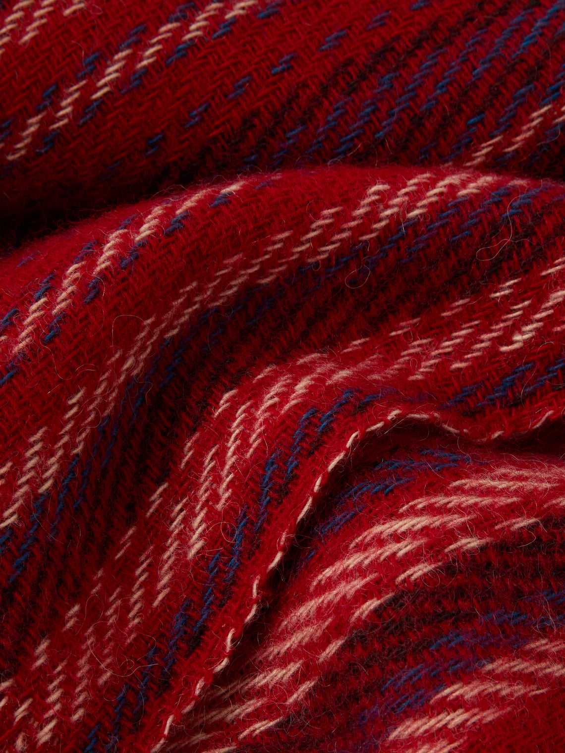 The Stroud - Fosseway Cotswold Lion Wool Blanket (79in/2m) - Multiple - ABASK