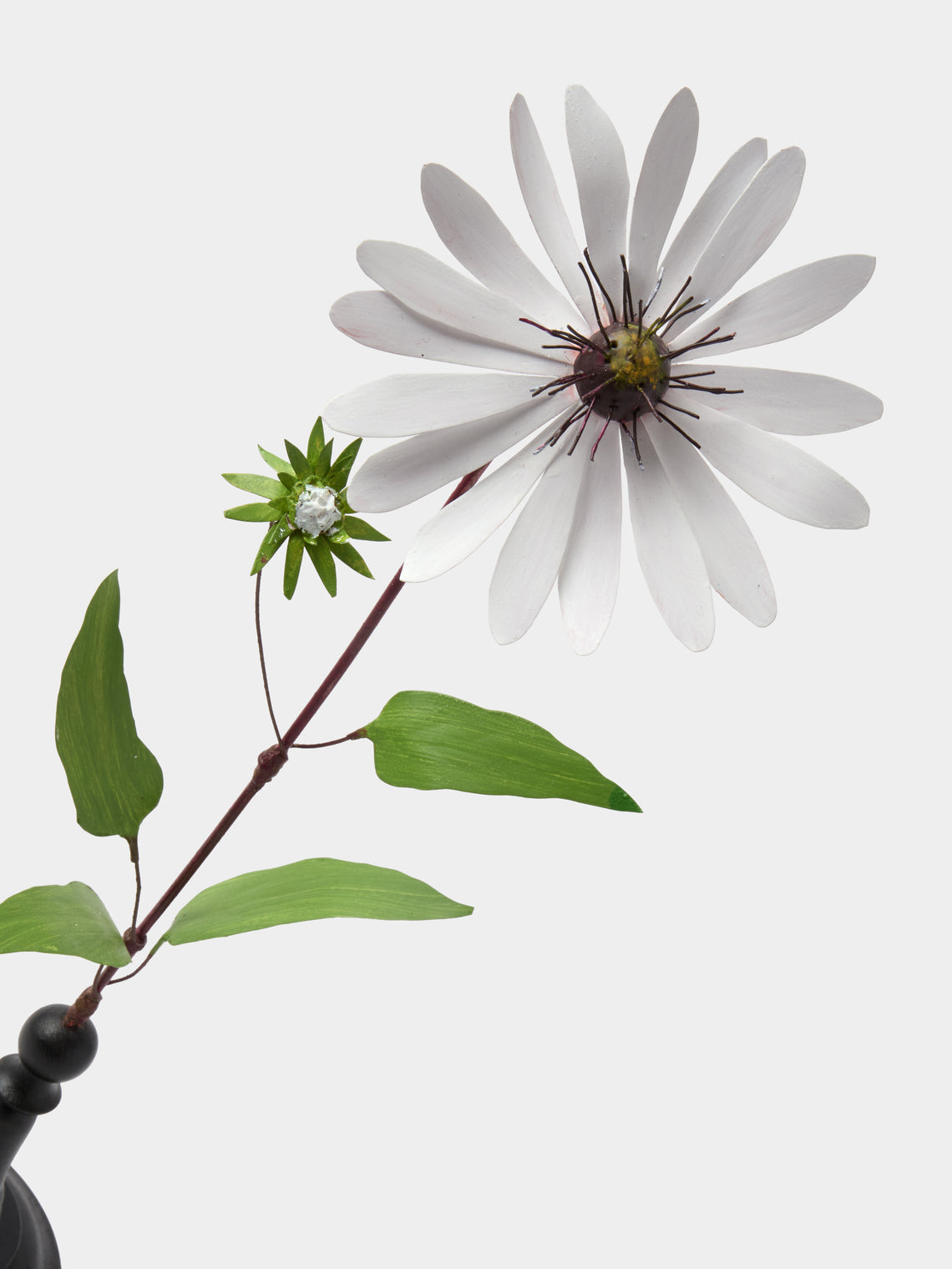 Erbavoglio Milano - Hand-Painted Copper Ornamental Flower - White - ABASK