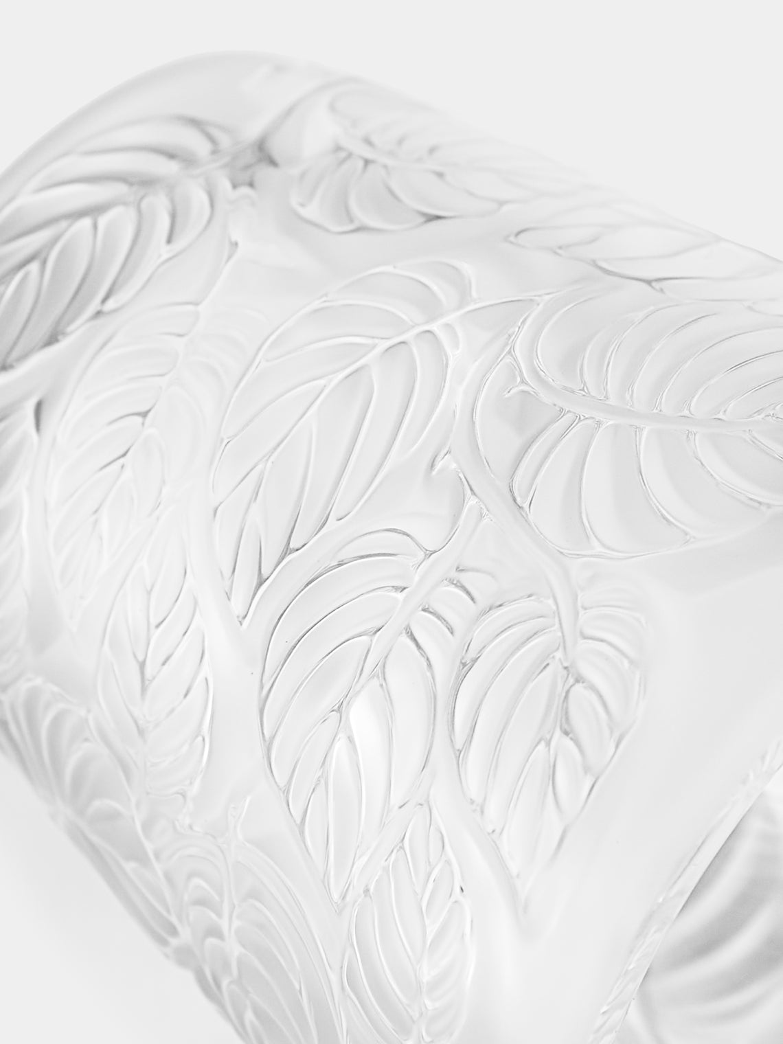 Lalique - Feuilles Crystal Votive - Clear - ABASK