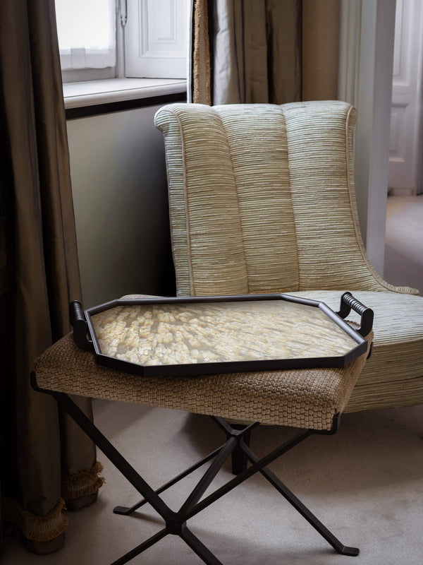 Droulers - Nova Burnished Brass Tray (21.5in/55cm) - Brown - ABASK