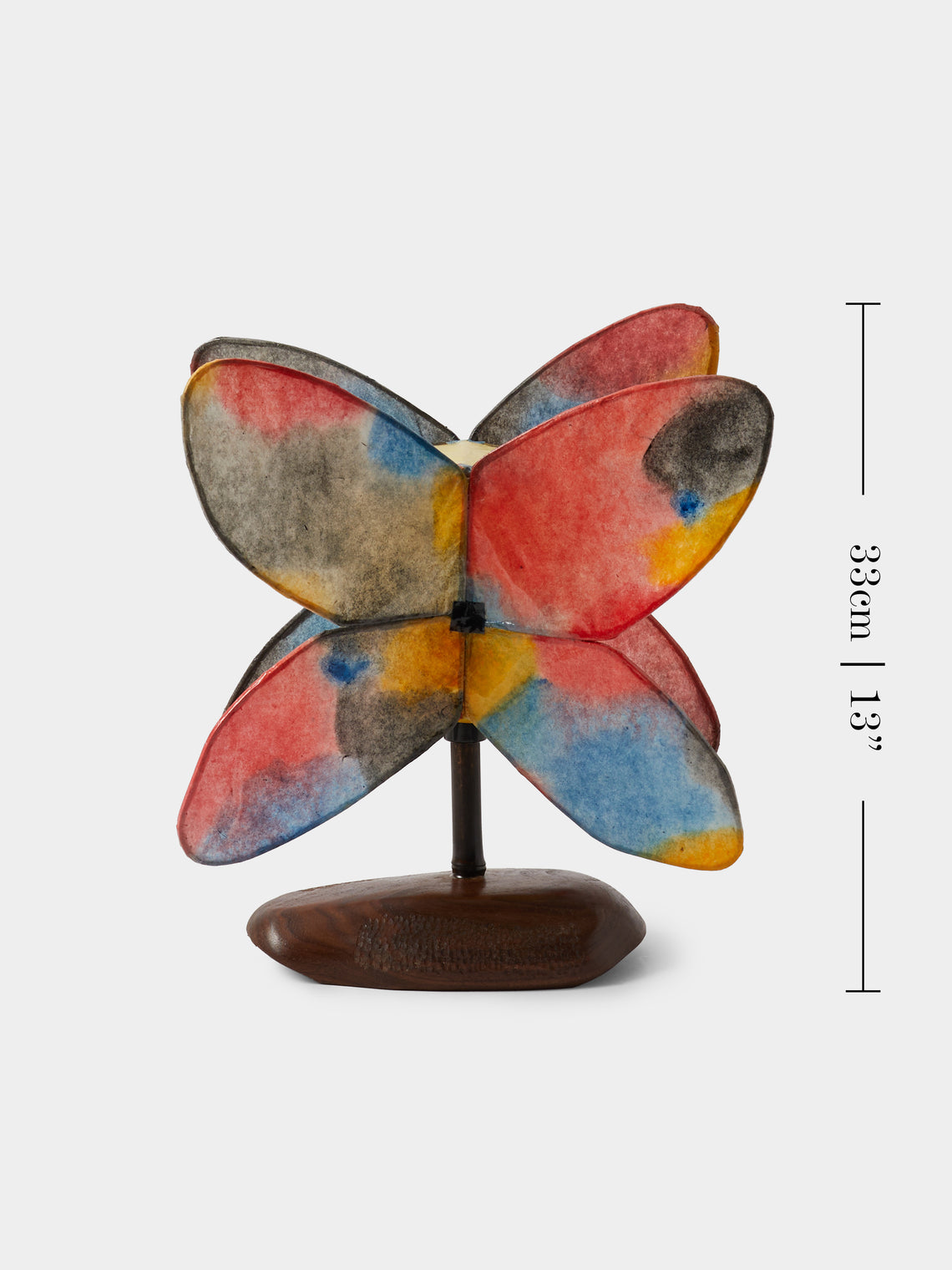 Yuxuan Huang - Firework Hand-Painted Kozo Paper and Wood Table Lamp - Multiple - ABASK