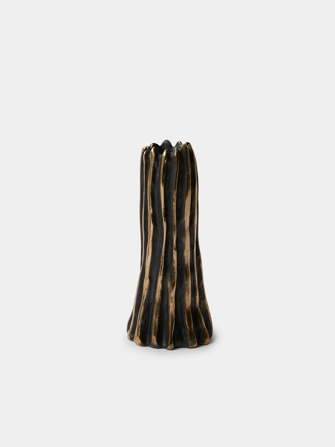 Studio Palatin - | Set of 3 | Surculus Bronze Candlestick - Bronze - ABASK