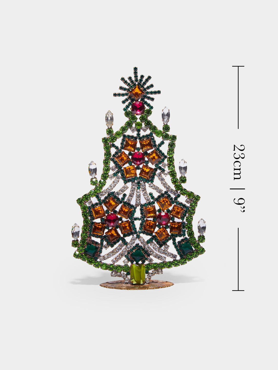 Antique and Vintage - 1930s Czech Jewelled Medium Christmas Tree -  - ABASK