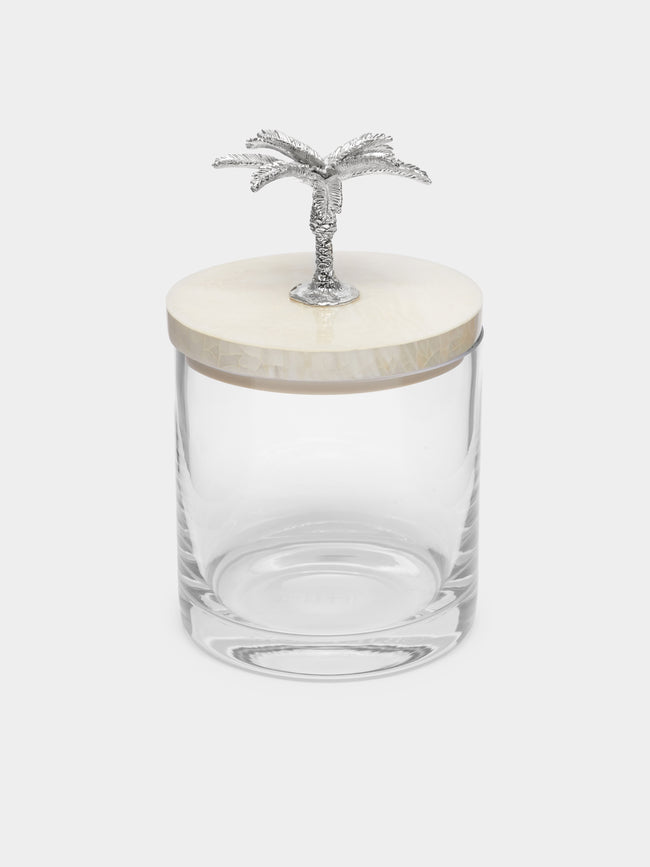 Objet Luxe - Silver-Plated, Shell and Glass Jar -  - ABASK - 