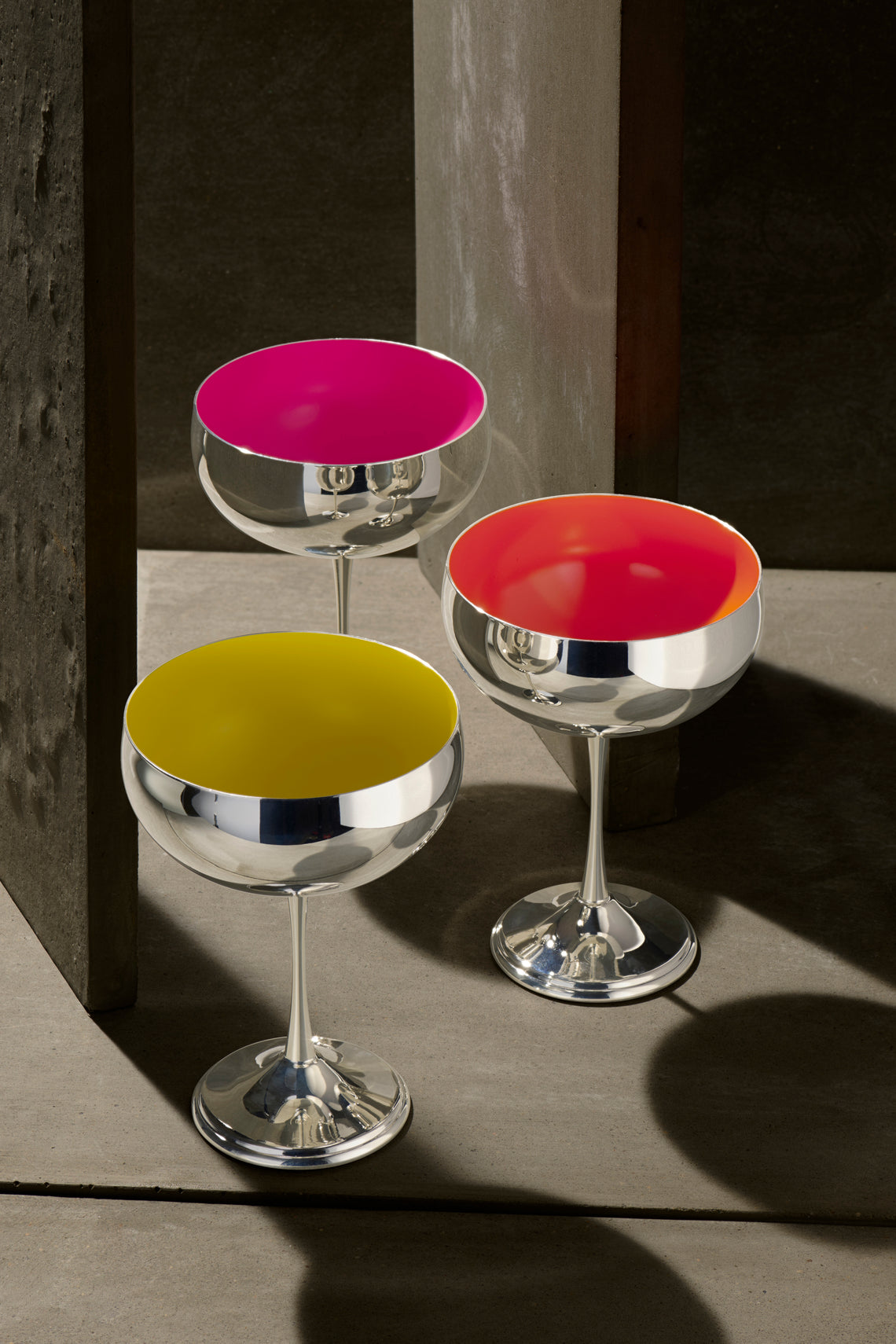 Jarosinski & Vaugoin - Silver-Plated and Burnt Lacquer Champagne Coupe - Silver - ABASK