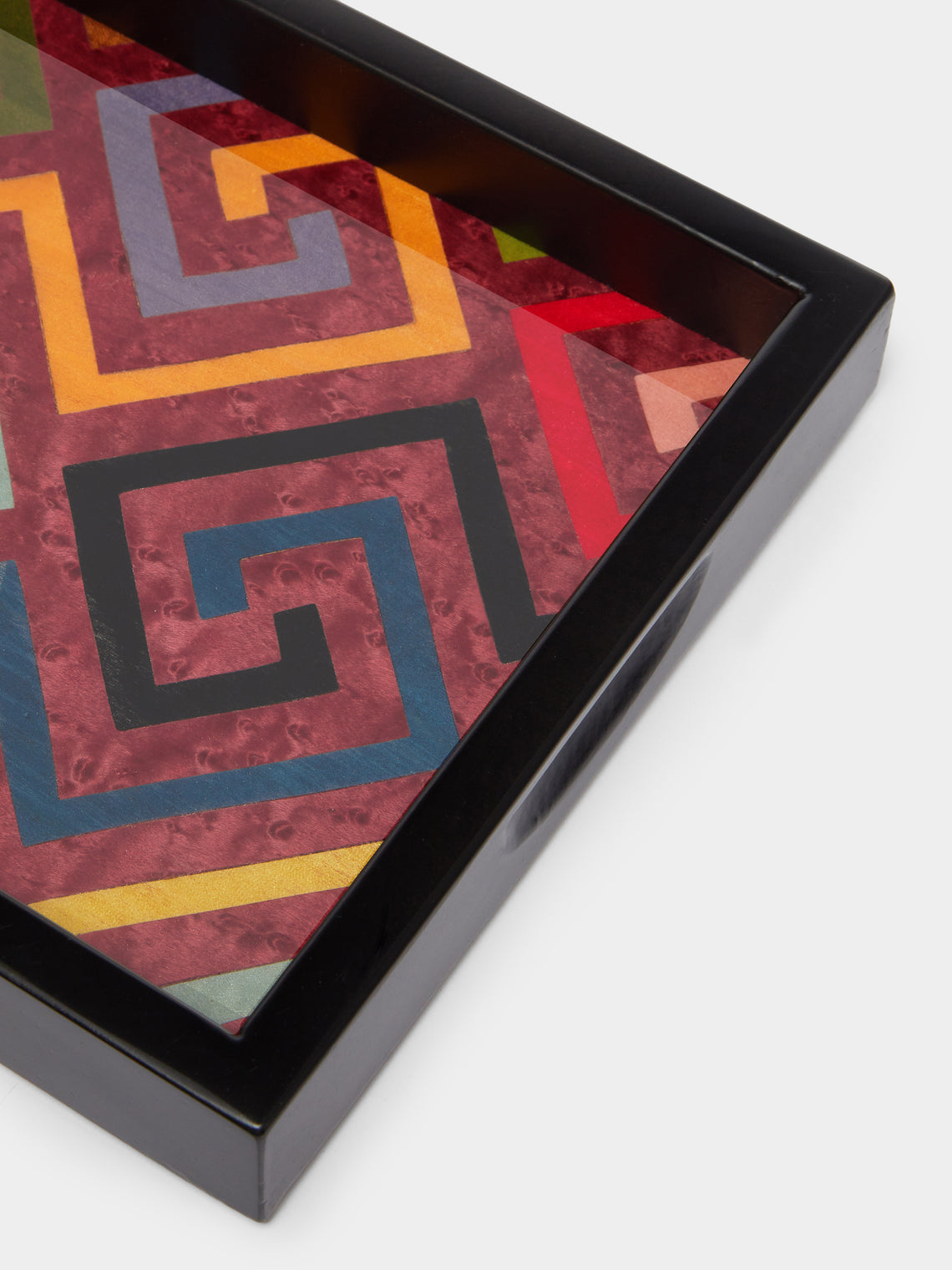 Biagio Barile - Labyrinth Wood Inlay Small Tray -  - ABASK