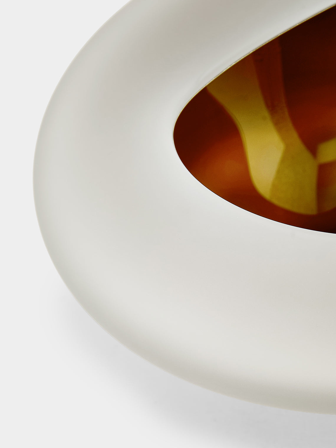 David Valner - Polypore Hand-Blown Glass Bowl (12in/30cm) - Gray - ABASK