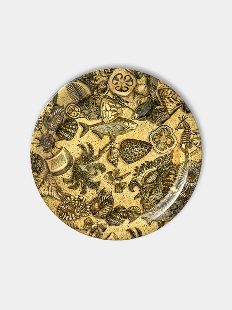 Fornasetti - Fossili Wood Round Tray - Multiple - ABASK - 