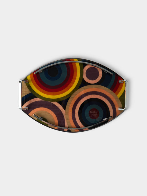 Mastellone Giuseppe - Wood Inlay Tray (12.5in/32cm) - Multiple - ABASK - 