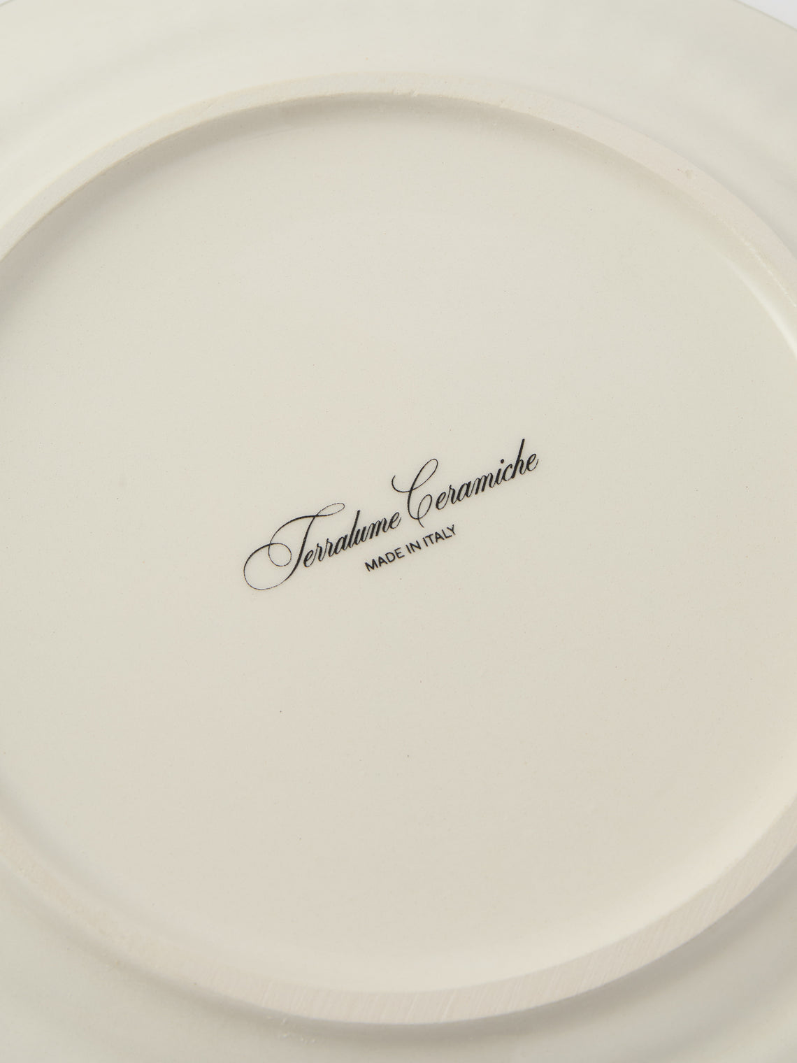 Tessalume Ceramiche - | Set of 4 | Wicker Hand-Painted Ceramic Dessert Plates - Light Green - ABASK