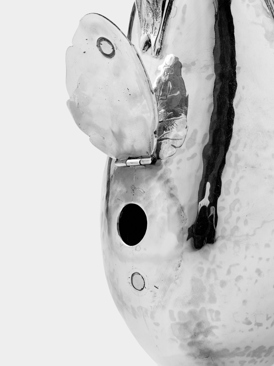 Milanese Silver - Eggplant Sterling Silver Pepper Mill - Silver - ABASK