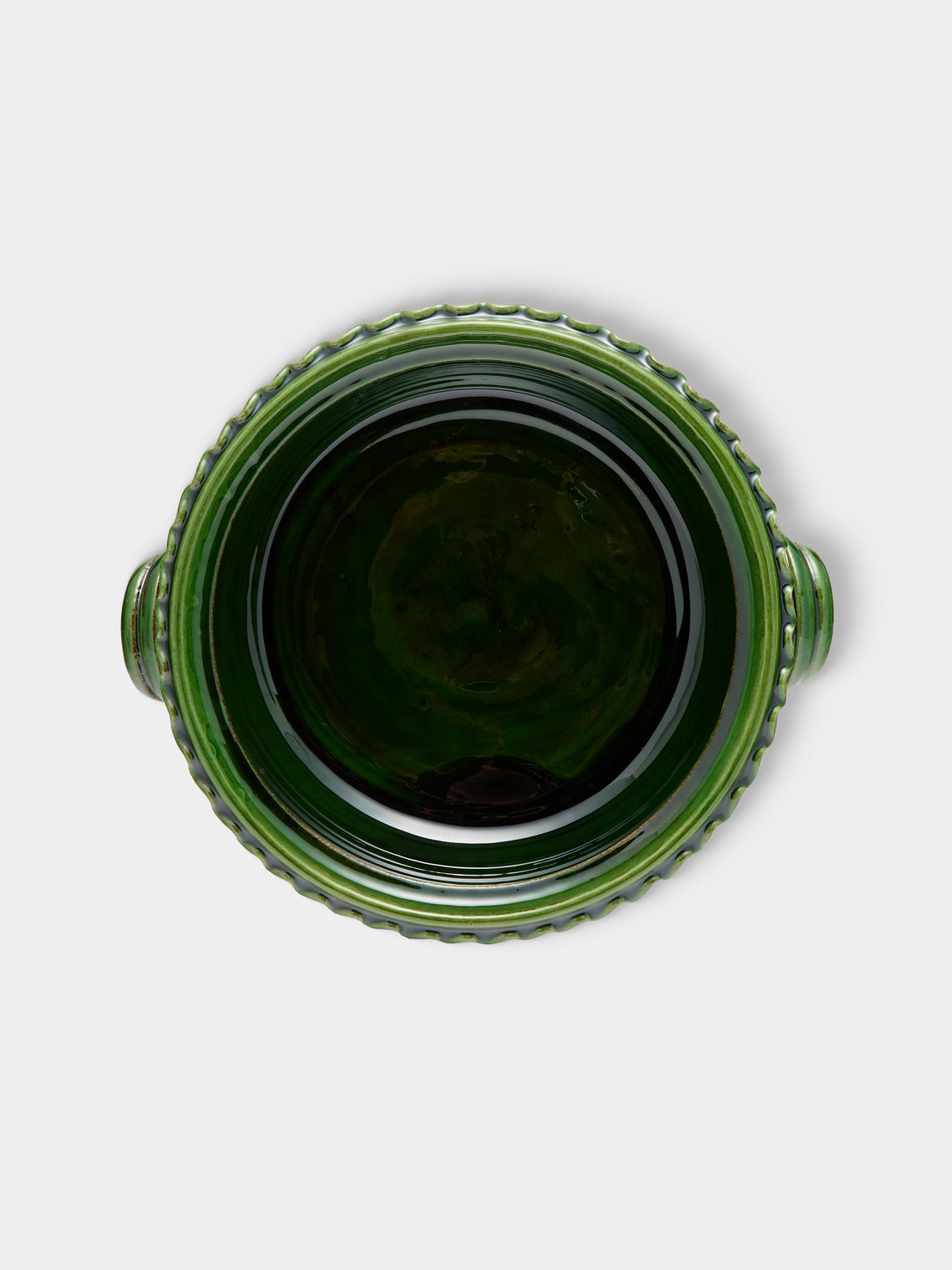 Poterie de Cliousclat - Slipware Lidded Pot - Green - ABASK