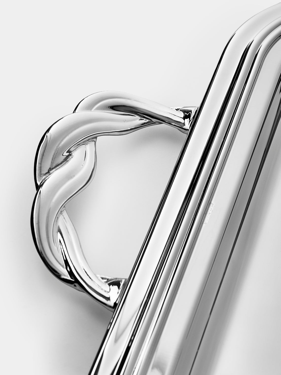 Greggio - Villa Pisani Silver-Plated Tray (19.5in/50cm) - Silver - ABASK