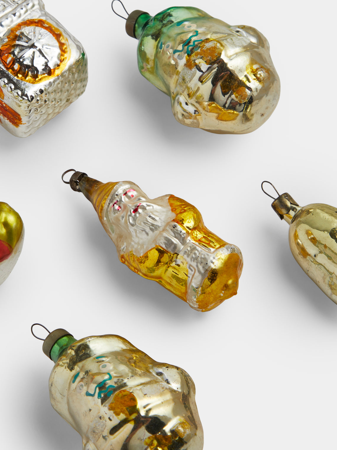 Antique and Vintage - Early-20th-Century Christmas Glass Baubles (Set of 8) - Multiple - ABASK