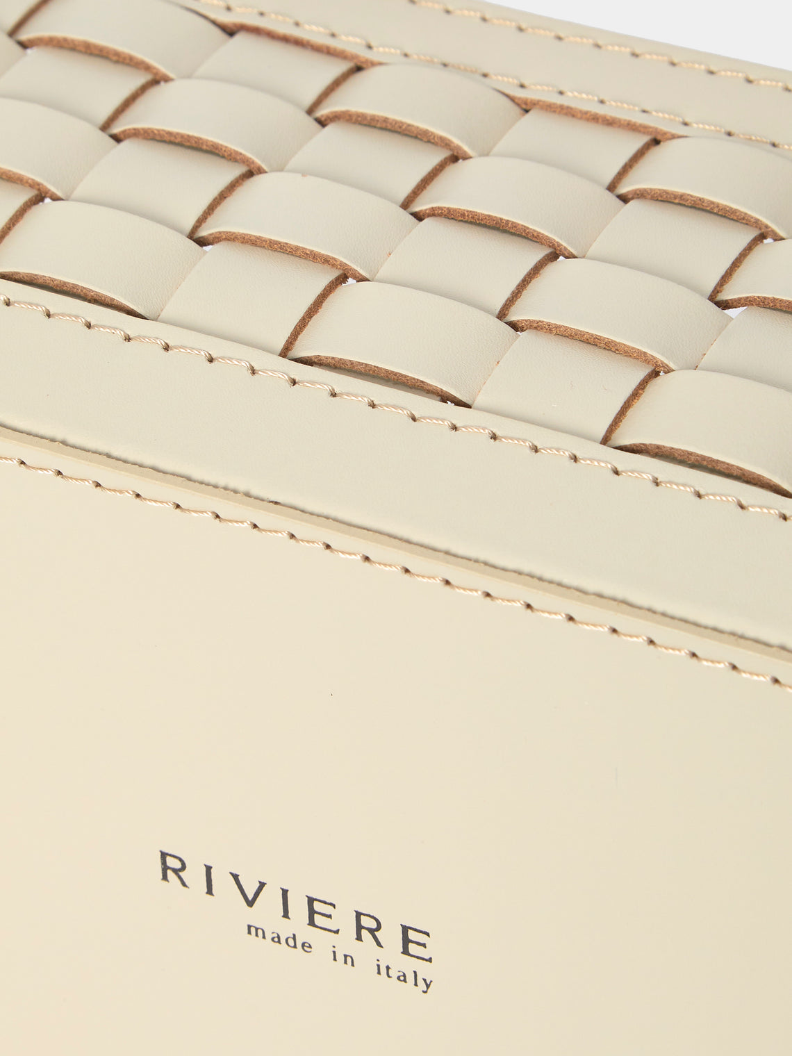 Riviere - Barcelona Water-Resistant Leather High Basket - Ivory - ABASK