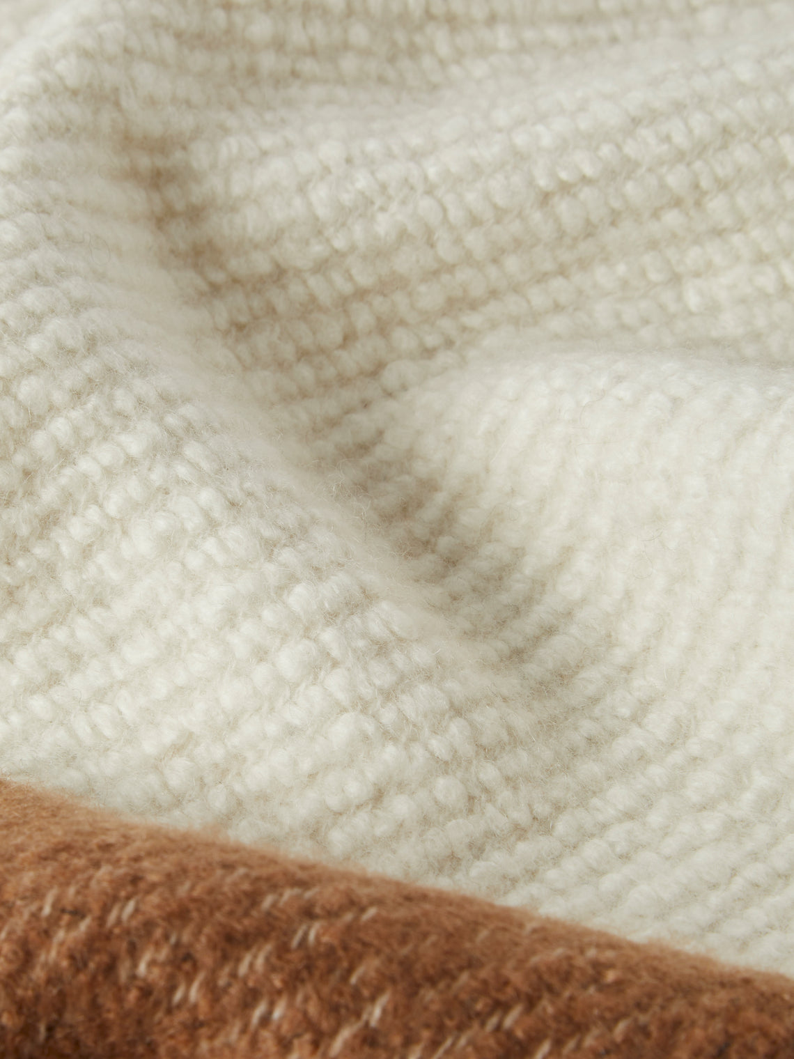 Alonpi - Mari and Silk Cashmere Throw (75in/1.9m) - Brown - ABASK