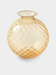 Venini - Monofiore Balloton Hand-Blown Murano Glass Bud Vase (8in/20.5cm) - Yellow - ABASK - 