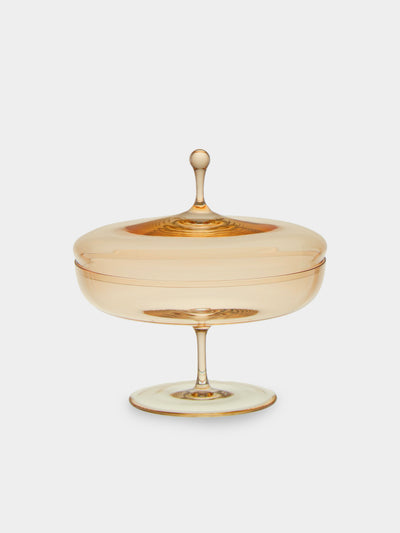 Lobmeyr - Hand-Blown Crystal Flat Candy Dish - Gold - ABASK - 