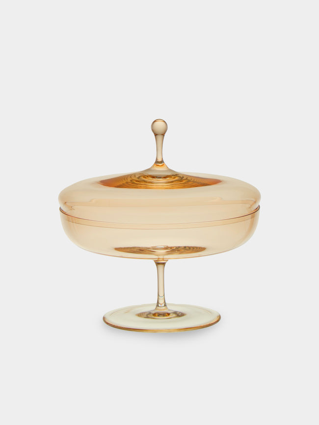 Lobmeyr - Hand-Blown Crystal Flat Candy Dish - Gold - ABASK - 