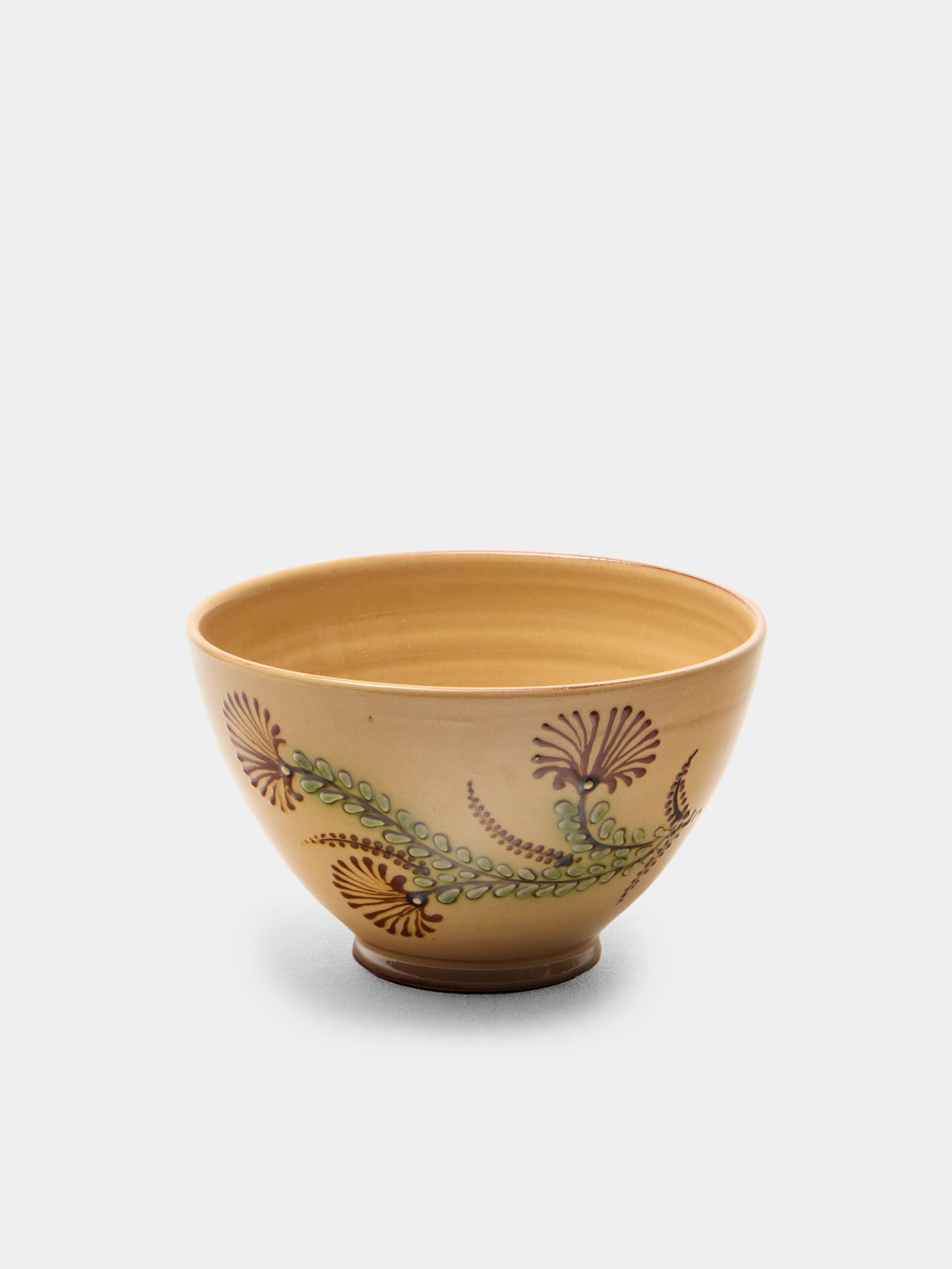 Poterie d’Évires - Flowers Hand-Painted Ceramic Bowls (Set of 6) - Cream - ABASK