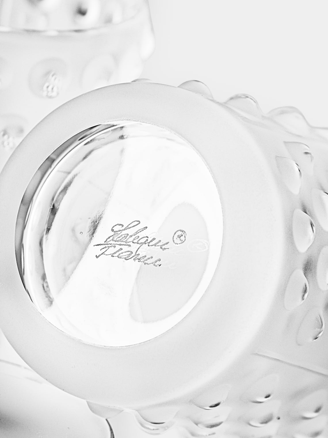 Lalique - | Set of 2 | Mossi Crystal Votives - Clear - ABASK
