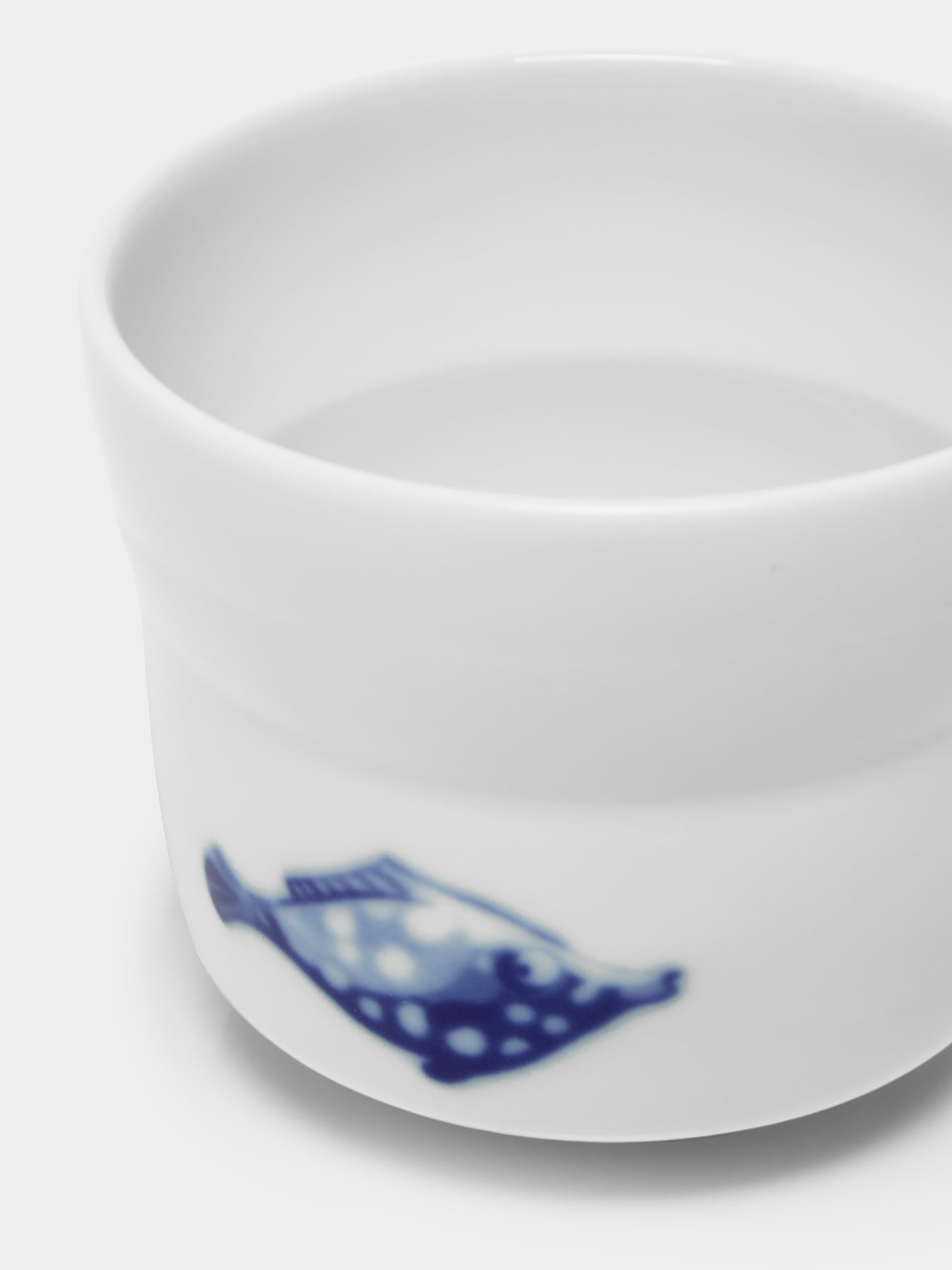 Hering Berlin - Ocean Porcelain Coffee Cup and Saucer (Set of 2) - White - ABASK