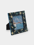 Mastellone Giuseppe - Wood Inlay Photo Frame (5x7") - Blue - ABASK - 