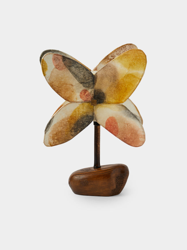 Yuxuan Huang - The Mountains Beyond Hand-Painted Kozo Paper and Wood Table Lamp - Multiple - ABASK - 
