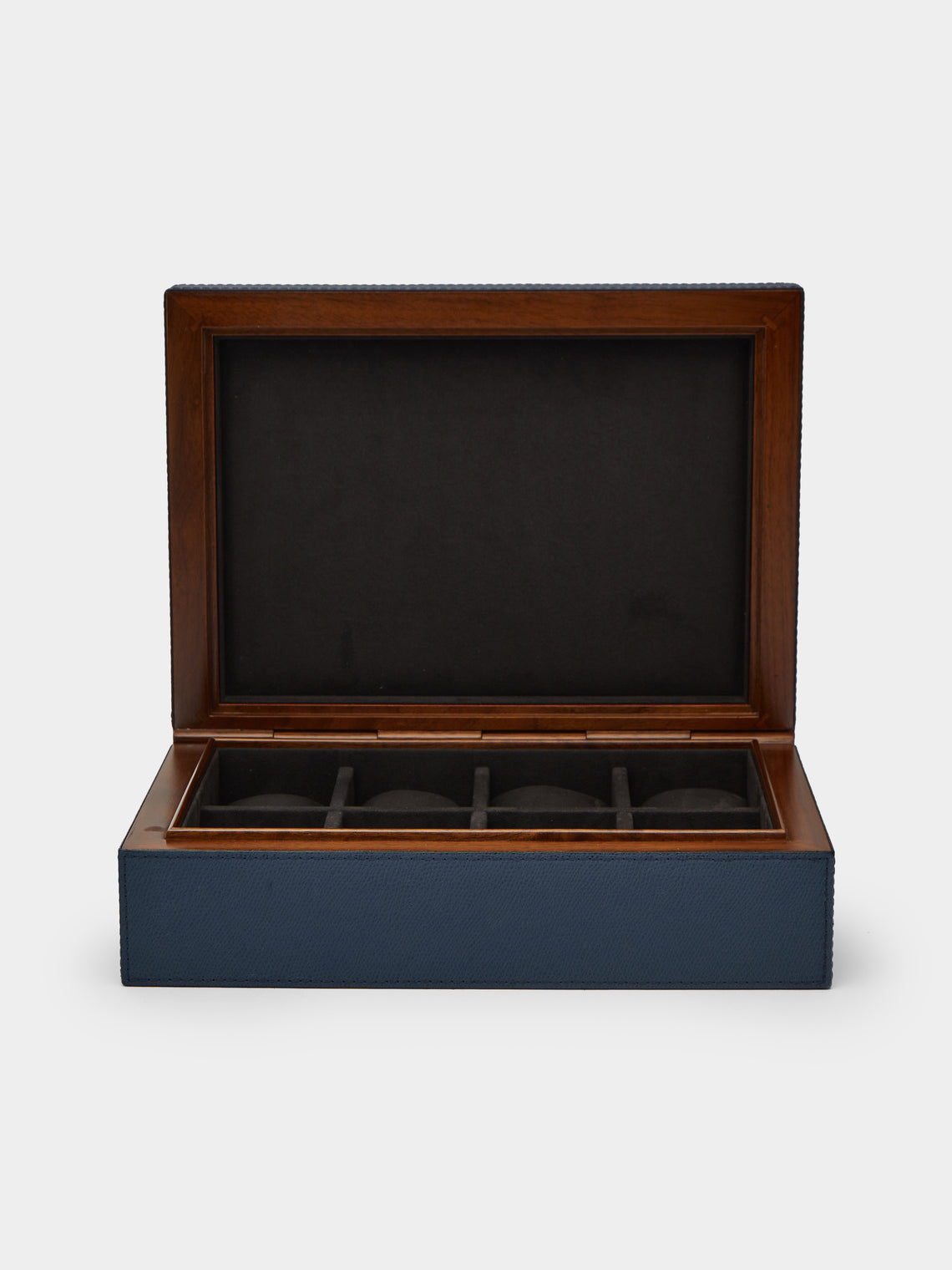 Giobagnara - Frank Leather Watch Box - Navy - ABASK - 