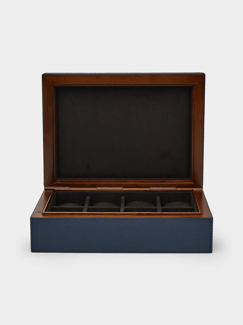 Giobagnara - Frank Leather Watch Box - Navy - ABASK - 